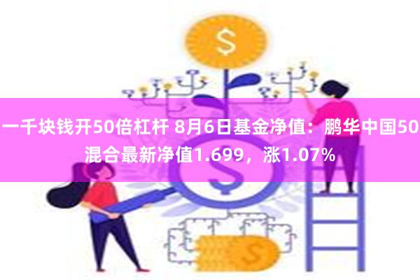 一千块钱开50倍杠杆 8月6日基金净值：鹏华中国50混合最新净值1.699，涨1.07%