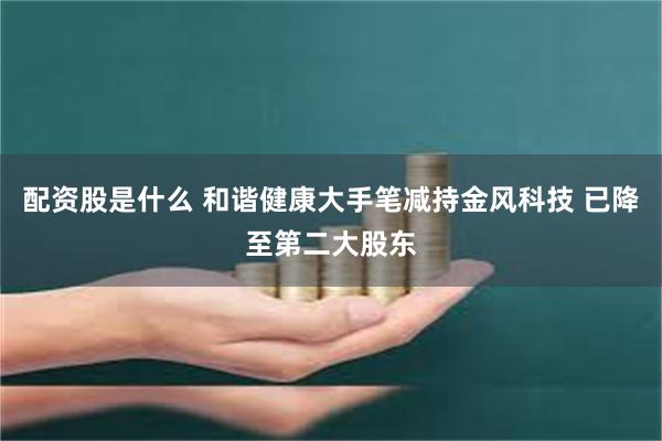 配资股是什么 和谐健康大手笔减持金风科技 已降至第二大股东