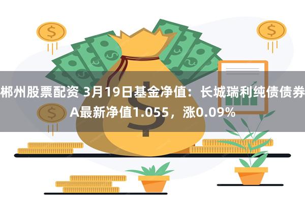 郴州股票配资 3月19日基金净值：长城瑞利纯债债券A最新净值1.055，涨0.09%